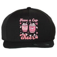 Have A Cup Of Cheer Holiday Graphic Wool Snapback Cap