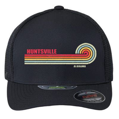 Huntsville Alabama City State Hometown Vintage Flexfit Unipanel Trucker Cap