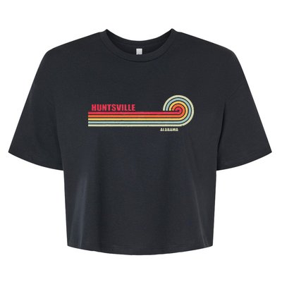 Huntsville Alabama City State Hometown Vintage Bella+Canvas Jersey Crop Tee