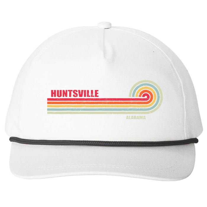 Huntsville Alabama City State Hometown Vintage Snapback Five-Panel Rope Hat