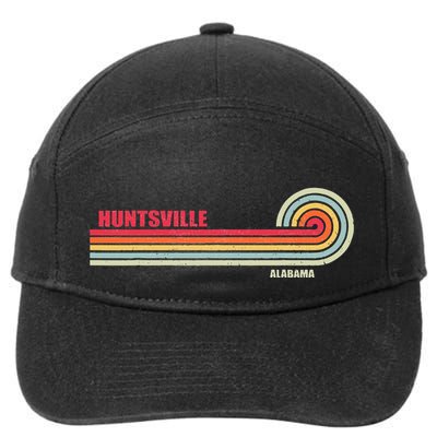 Huntsville Alabama City State Hometown Vintage 7-Panel Snapback Hat