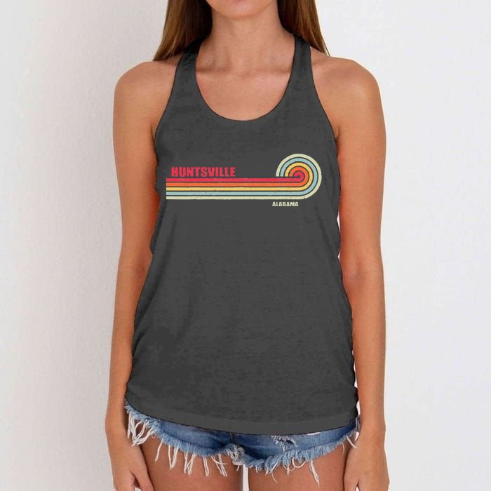 Huntsville Alabama City State Hometown Vintage Women's Knotted Racerback Tank