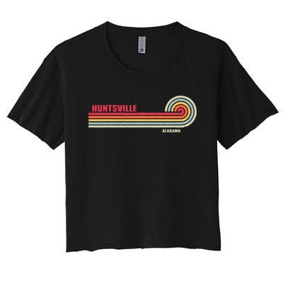 Huntsville Alabama City State Hometown Vintage Women's Crop Top Tee