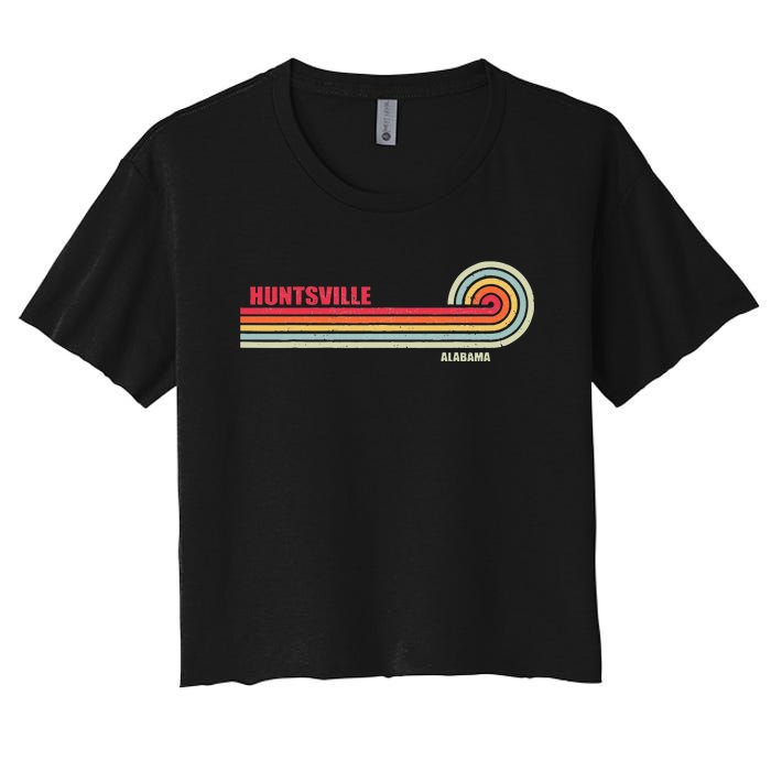 Huntsville Alabama City State Hometown Vintage Women's Crop Top Tee