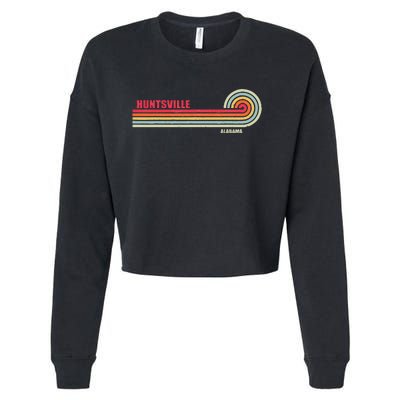 Huntsville Alabama City State Hometown Vintage Cropped Pullover Crew