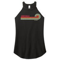 Huntsville Alabama City State Hometown Vintage Women’s Perfect Tri Rocker Tank