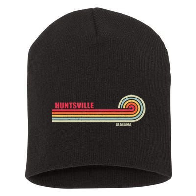 Huntsville Alabama City State Hometown Vintage Short Acrylic Beanie