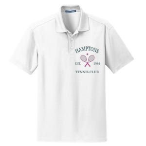 Hamptons Athletics California Tennis Club Racquet Prep Dry Zone Grid Polo