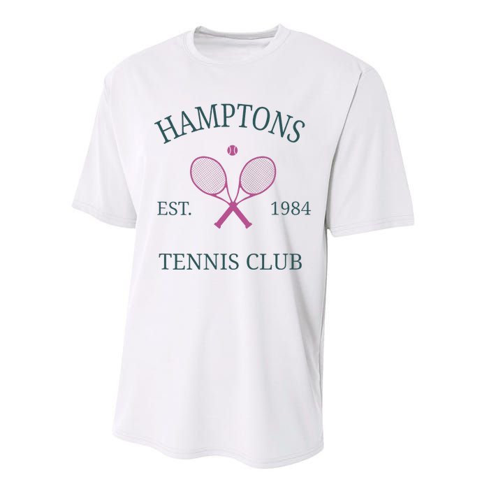 Hamptons Athletics California Tennis Club Racquet Prep Performance Sprint T-Shirt