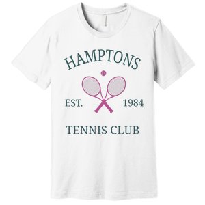 Hamptons Athletics California Tennis Club Racquet Prep Premium T-Shirt