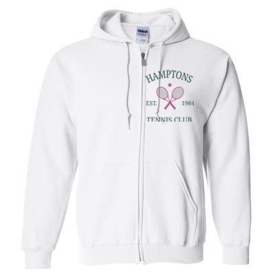 Hamptons Athletics California Tennis Club Racquet Prep Full Zip Hoodie