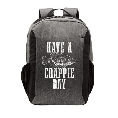 Have A Crappie Day Funny Crappie Fishing Fisherman Vector Backpack