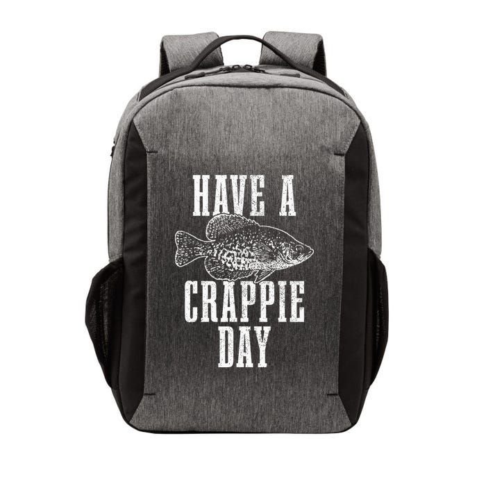 Have A Crappie Day Funny Crappie Fishing Fisherman Vector Backpack