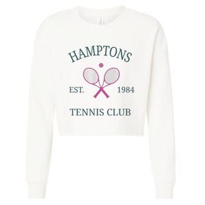 Hamptons Athletics California Tennis Club Racquet Prep Cropped Pullover Crew