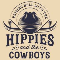 Hippies And Cowboys Cowgirls Retro 70s Western Country Rodeo Zip Tote Bag