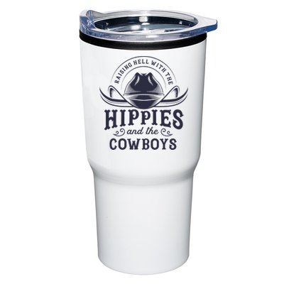 Hippies And Cowboys Cowgirls Retro 70s Western Country Rodeo Tumbler