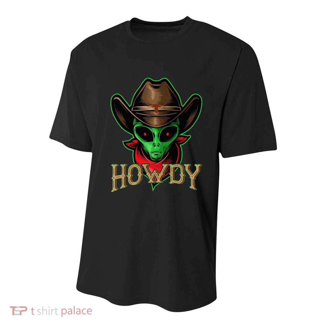 Howdy Alien Cowboy Halloween Costume Youth Performance Sprint T-Shirt