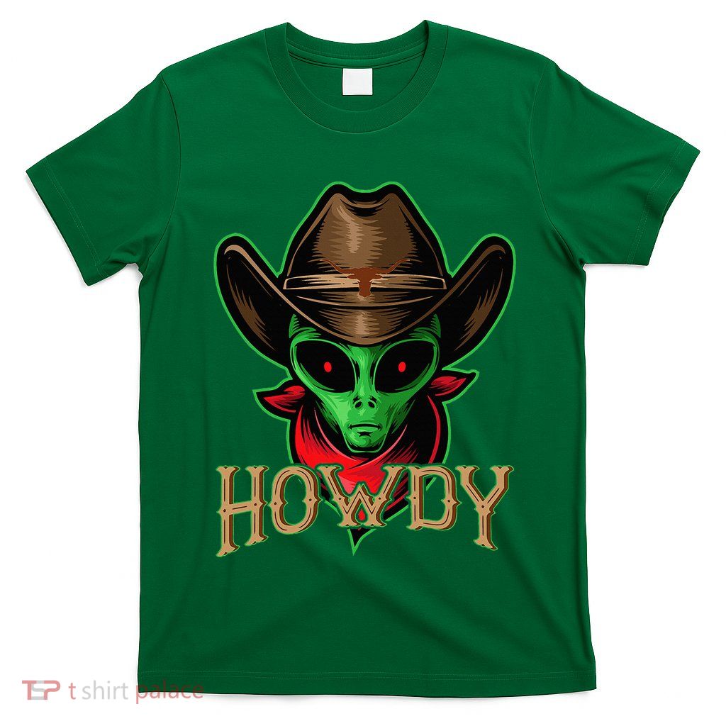 Howdy Alien Cowboy Halloween Costume T-Shirt
