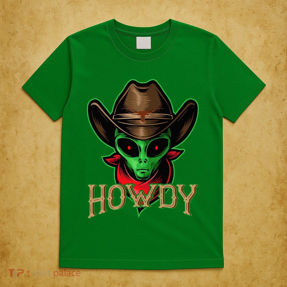 Howdy Alien Cowboy Halloween Costume T-Shirt