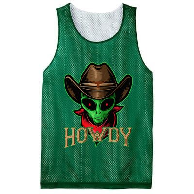 Howdy Alien Cowboy Halloween Costume Mesh Reversible Basketball Jersey Tank