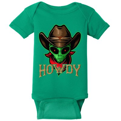 Howdy Alien Cowboy Halloween Costume Baby Bodysuit