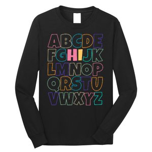 Hi ABC Colorful Alphabet Long Sleeve Shirt