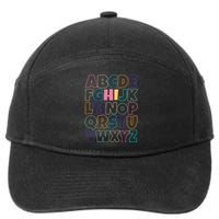 Hi ABC Colorful Alphabet 7-Panel Snapback Hat