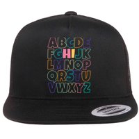 Hi ABC Colorful Alphabet Flatbill Hat