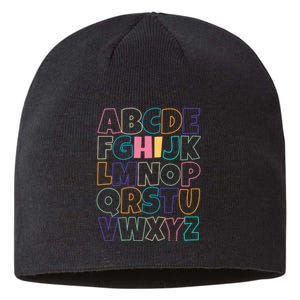 Hi ABC Colorful Alphabet Sustainable Beanie