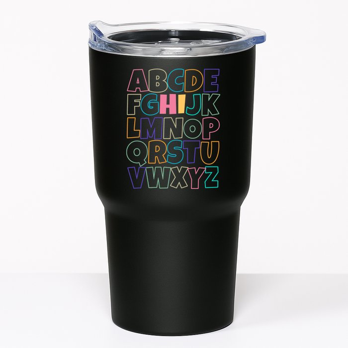 Hi ABC Colorful Alphabet Tumbler