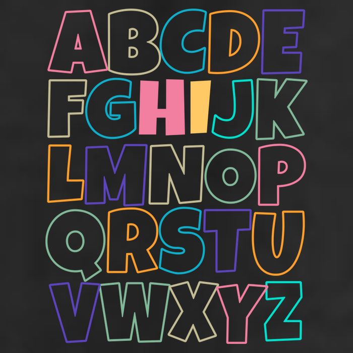 Hi ABC Colorful Alphabet Tumbler