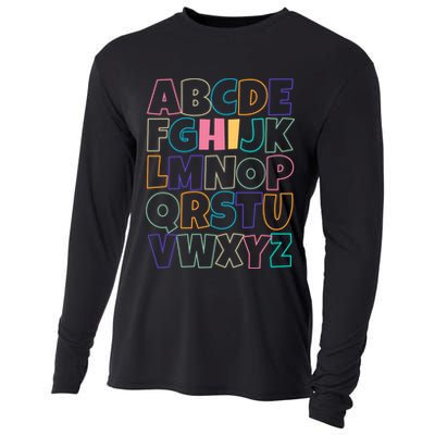 Hi ABC Colorful Alphabet Cooling Performance Long Sleeve Crew