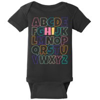 Hi ABC Colorful Alphabet Baby Bodysuit