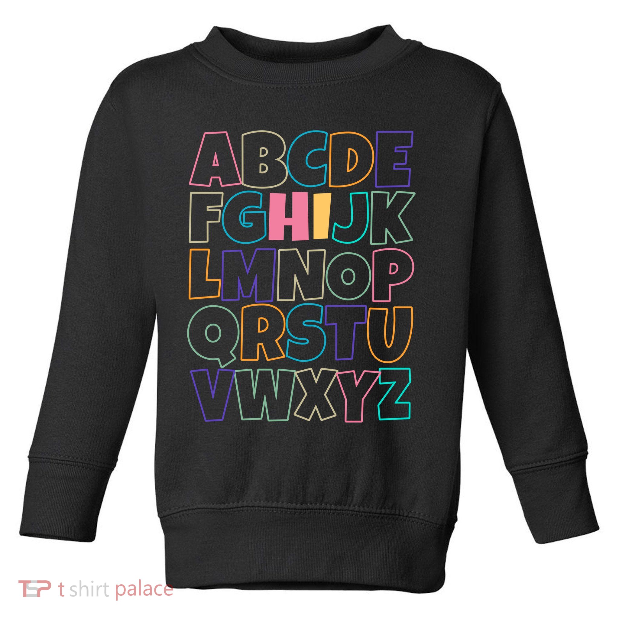 Hi ABC Colorful Alphabet Toddler Sweatshirt