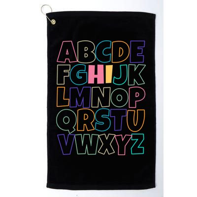 Hi ABC Colorful Alphabet Golf Towel