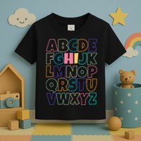 Hi ABC Colorful Alphabet Toddler T-Shirt