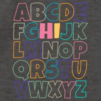 Hi ABC Colorful Alphabet Vector Backpack