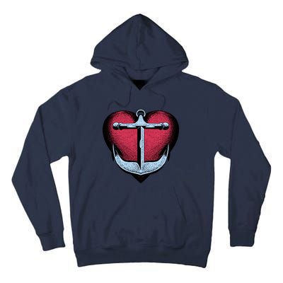 Heart Anchor Cute Gift Tall Hoodie