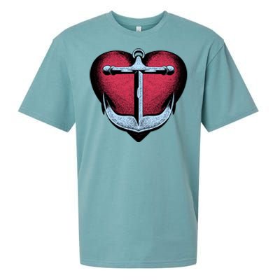 Heart Anchor Cute Gift Sueded Cloud Jersey T-Shirt