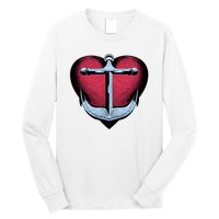 Heart Anchor Cute Gift Long Sleeve Shirt