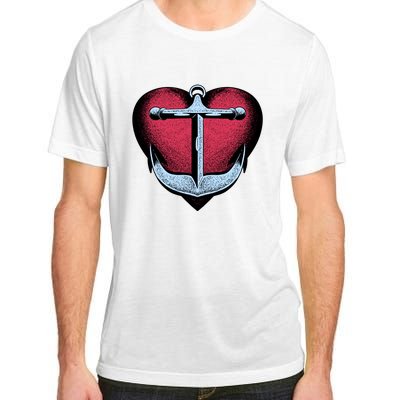 Heart Anchor Cute Gift Adult ChromaSoft Performance T-Shirt