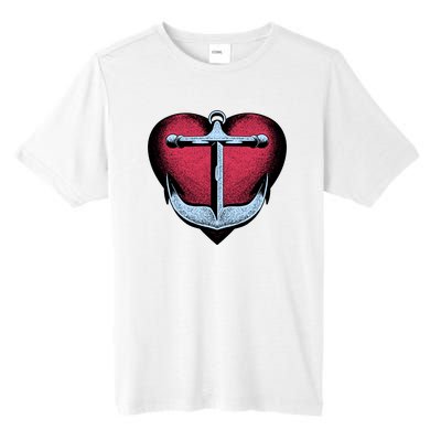 Heart Anchor Cute Gift Tall Fusion ChromaSoft Performance T-Shirt