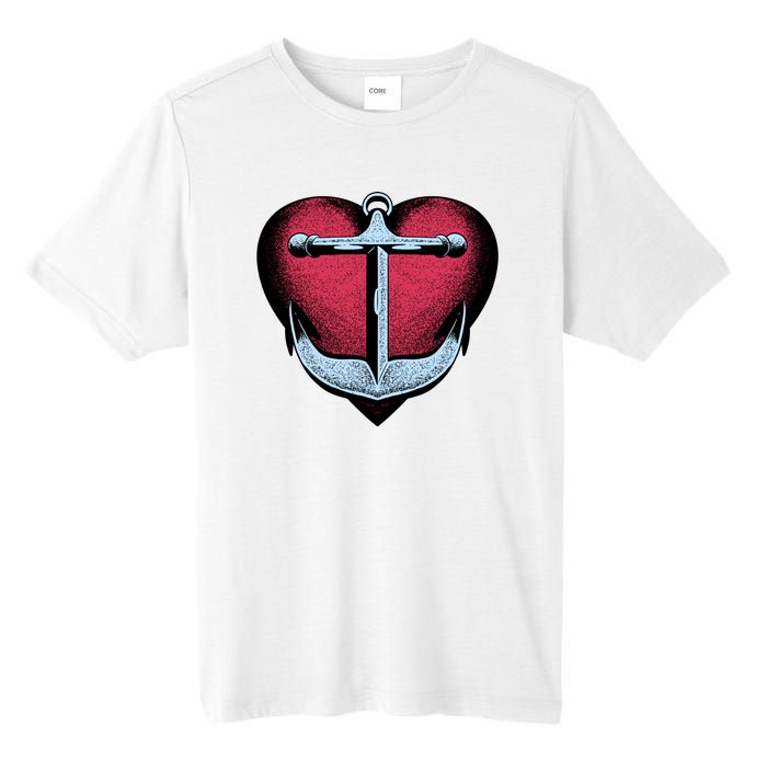 Heart Anchor Cute Gift Tall Fusion ChromaSoft Performance T-Shirt