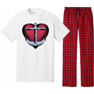 Heart Anchor Cute Gift Pajama Set