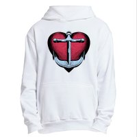 Heart Anchor Cute Gift Urban Pullover Hoodie