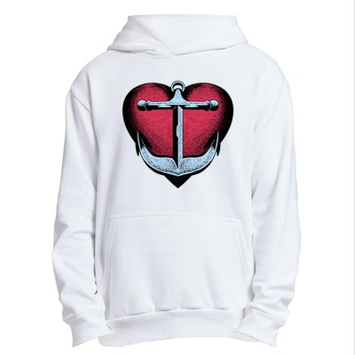 Heart Anchor Cute Gift Urban Pullover Hoodie