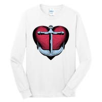 Heart Anchor Cute Gift Tall Long Sleeve T-Shirt