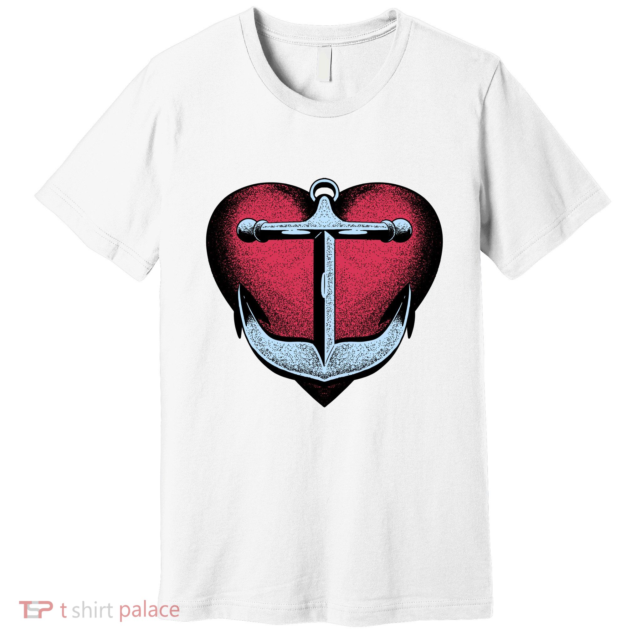 Heart Anchor Cute Gift Premium T-Shirt