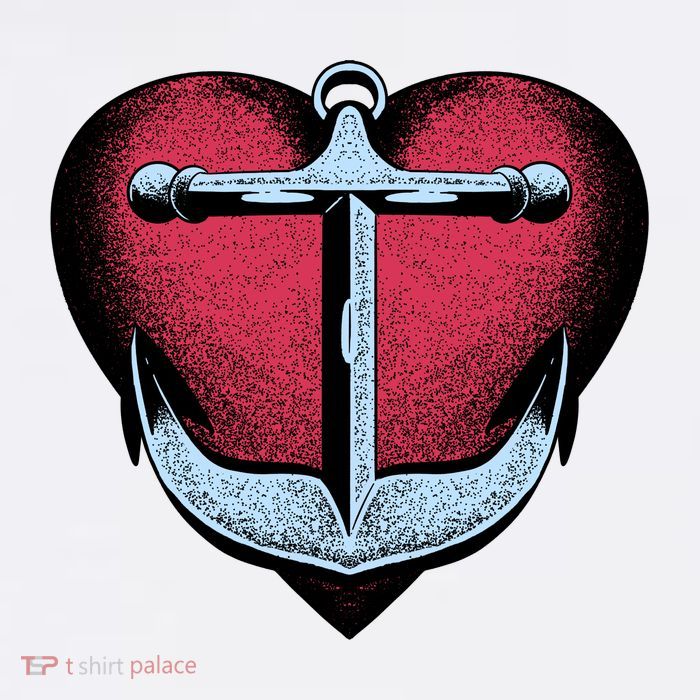 Heart Anchor Cute Gift Kids T-Shirt