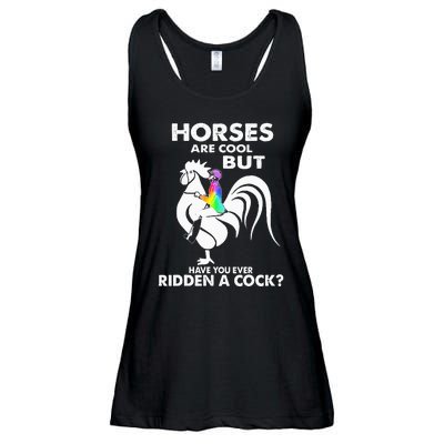 Horses Are Cool But Have You Ever Ridden A Cock Ladies Essential Flowy Tank